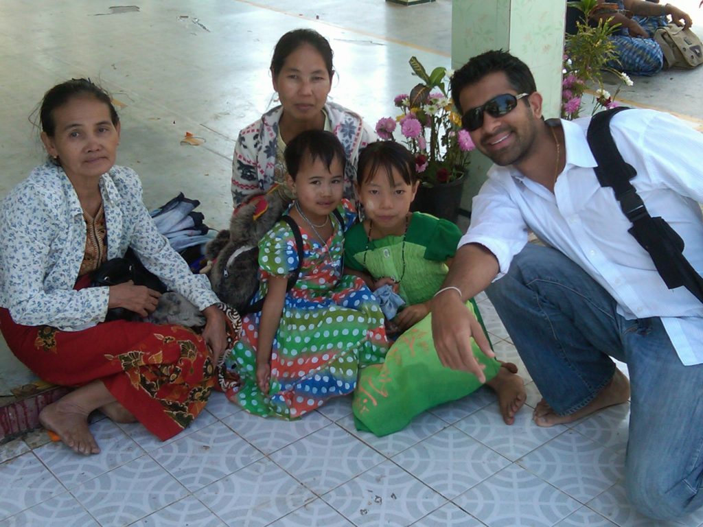 SKIC founder Shyam K. Iyer visiting a site in Myanmar